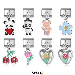 Bear Flower Cherry Tulip Heart Bowknot Charm