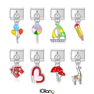 Heart Balloon House Lollipop Charm