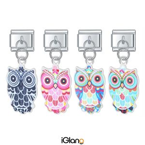 Glaze Owl Charm