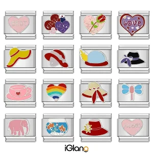 Heart Flower Hat Dragonfly Charm