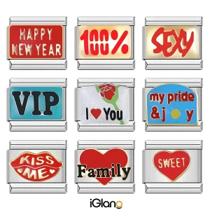 Glaze Sexy Family Sweet Kiss Me Charm