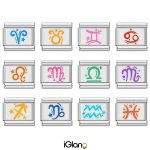 12 Zodiac Signs Italian Charm