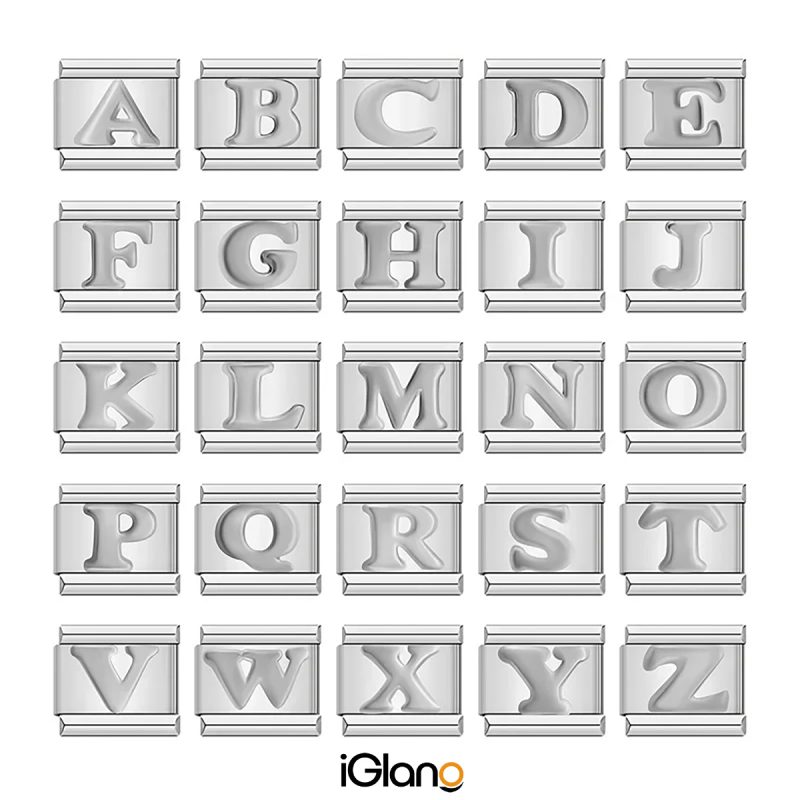 English A-Z 26 Letters Charm