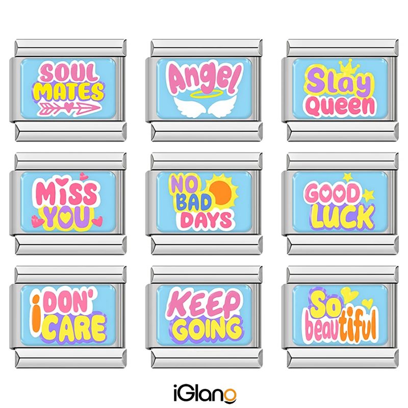 Angel Miss You Slay Queen Italian Charm