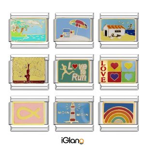 Lighthouse Beach Rainbow Vacation Daisy Charm