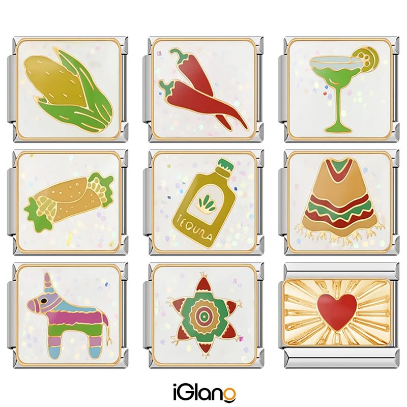 Mexico Chili Corn Italian Charms