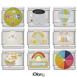 Colorful Rainbow Italian Charms