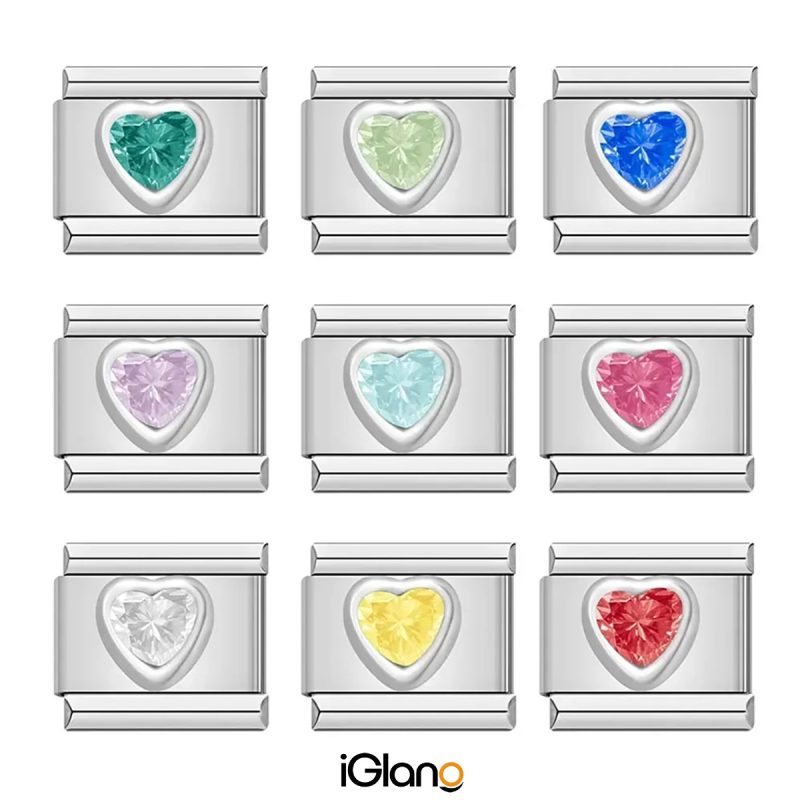 Romantic Heart Shiny Charm