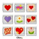 New Flower Hearts Charm