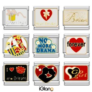 Forever Love Heart Go Girl Charm