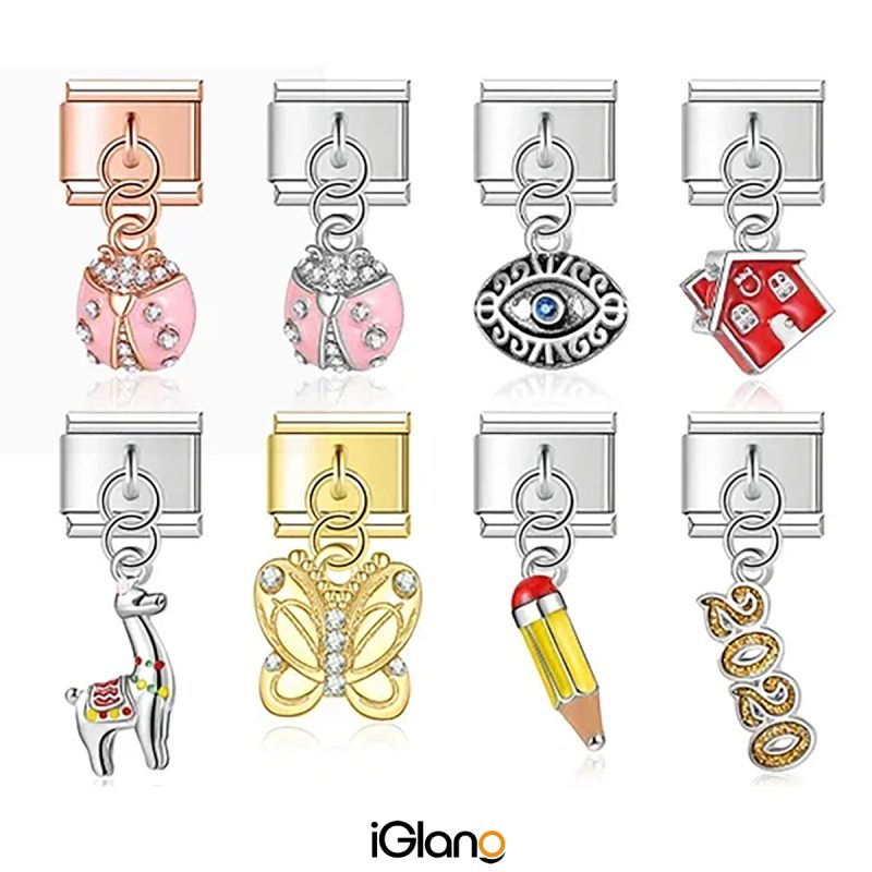 House Bees Eye Butterfly Italian Charm