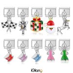 Unicorn Angel Cup Santa Claus Italian Charm