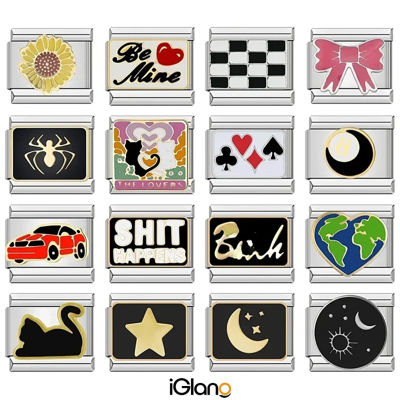 Spider Star Moon Love Owl Italian Charm