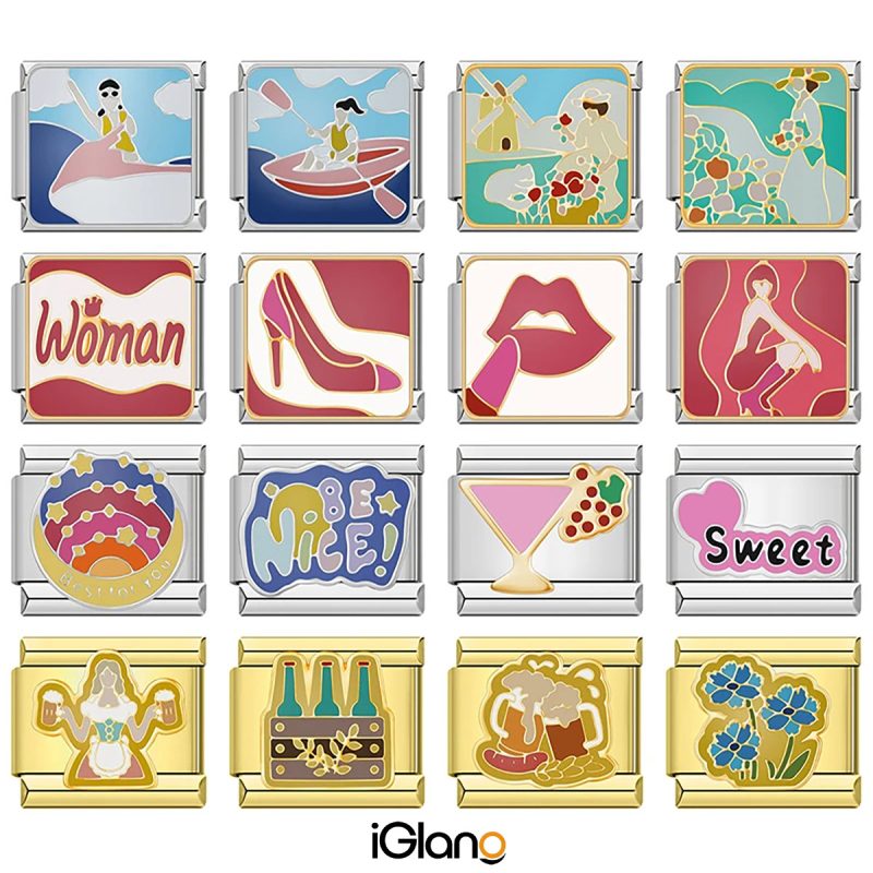 Sports Lipstick Heart Sweet Beer Italian Charm