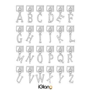English A-Z 26 Letters Italian Charm Bracelet
